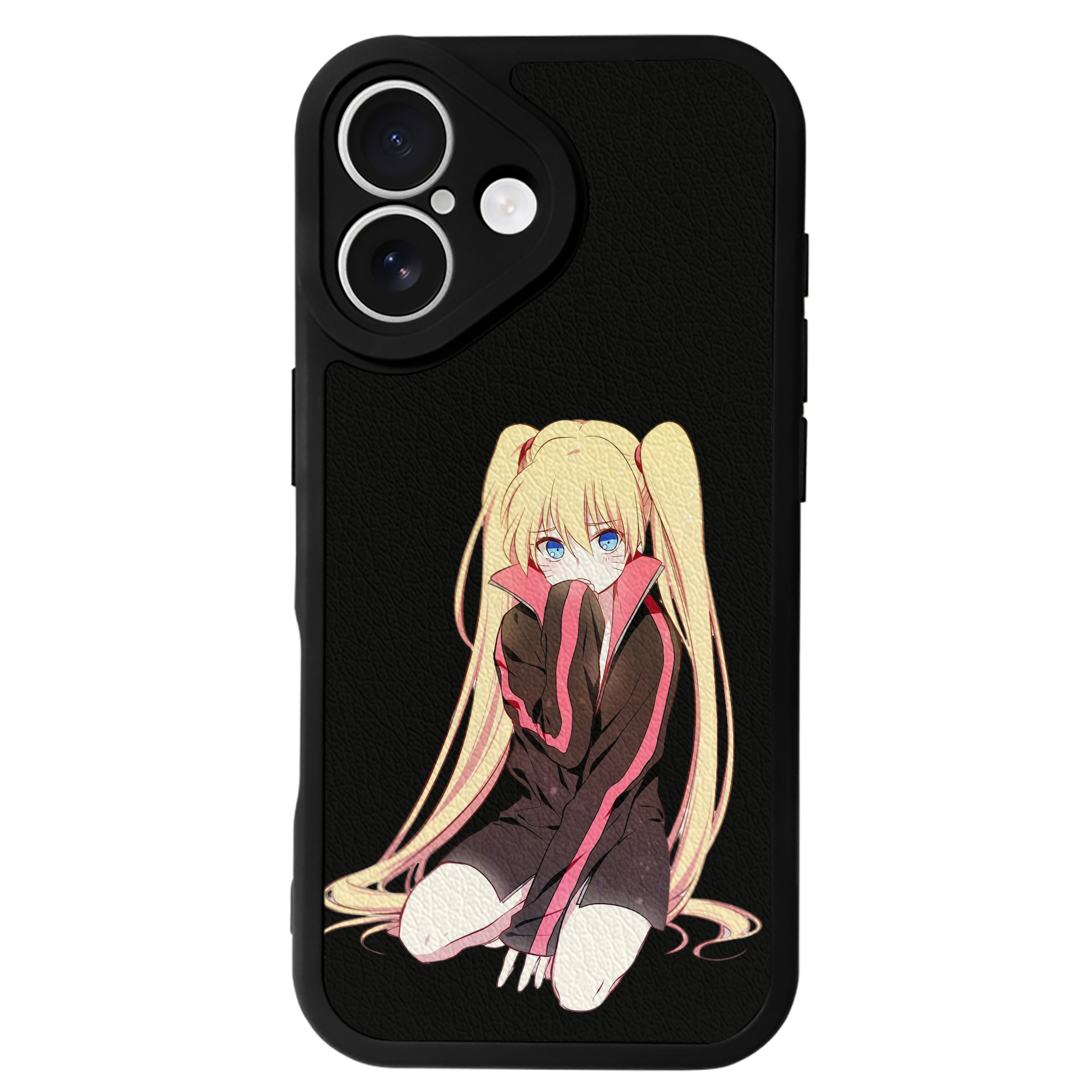 （画像用） NARUTO -ナルト- うずまき ナルト Uzumaki Naruto 【iPhone 16シリーズ対応】シリコンスマホケース（レザー調） 材質：シリコン